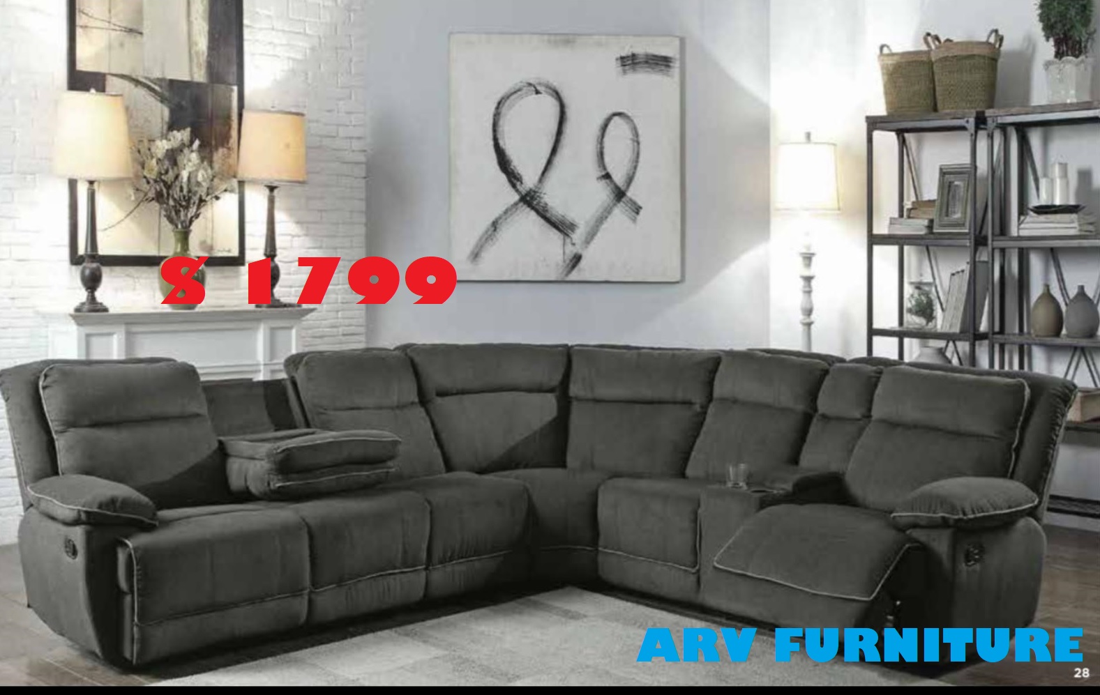 volvogreyThambisectionallivingroomsofaarvfurnituremississauga